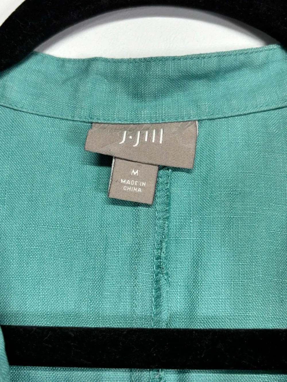 ✨J. Jill 100% Line Pintuck Sleeveless Teal Maxi Dress Size M - Picture 7 of 11